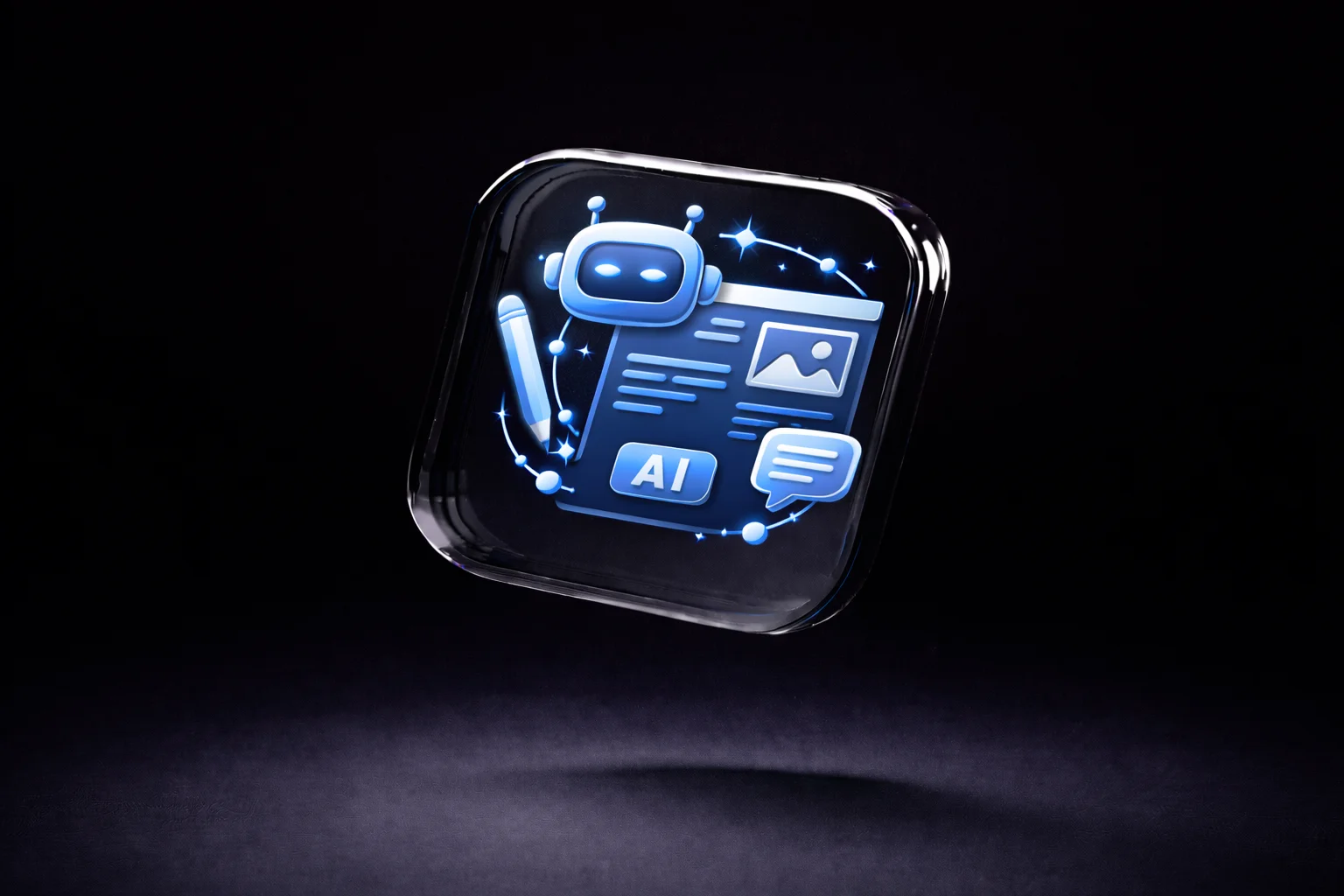 AI Content Generation Background